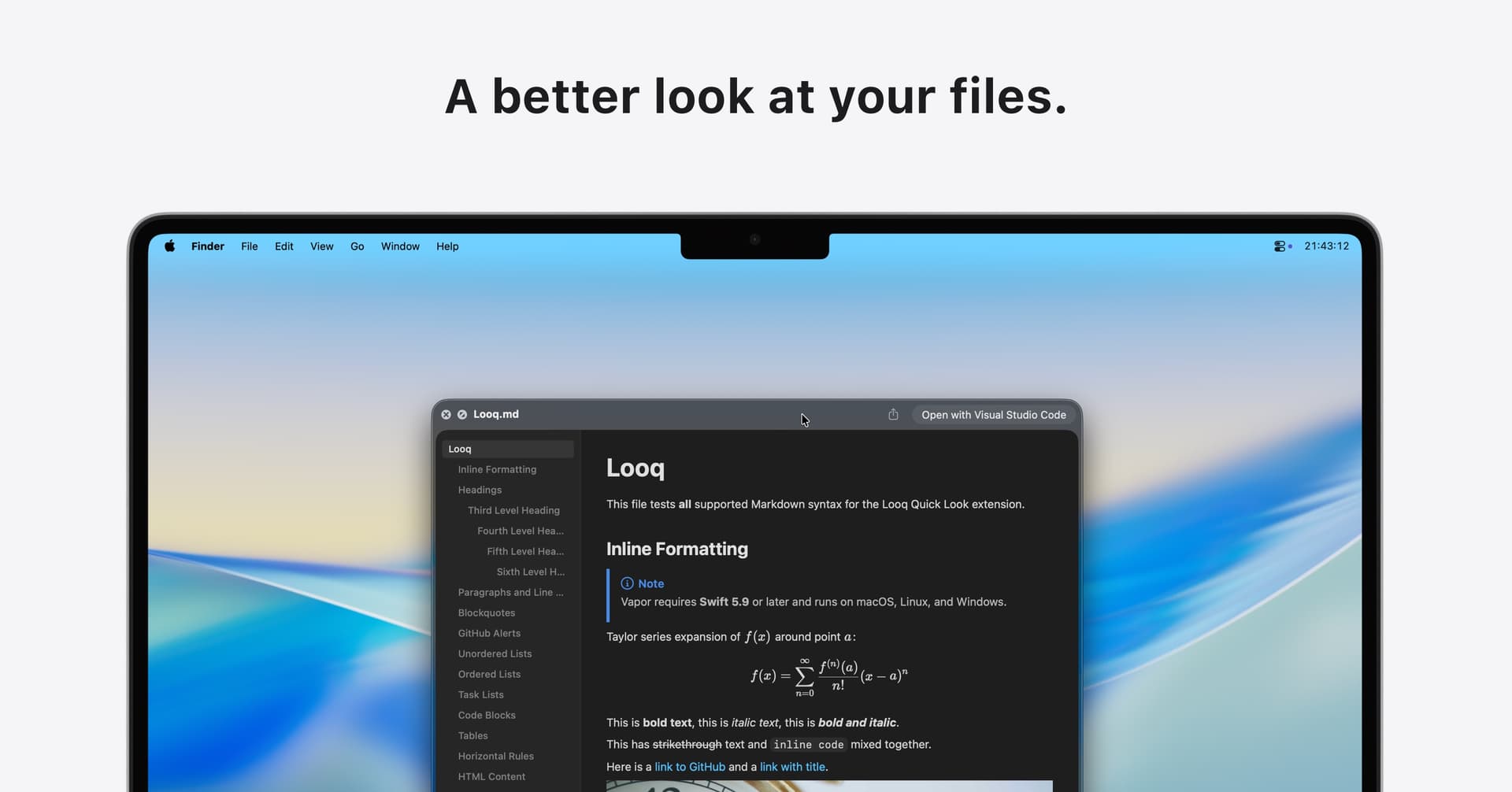 Looq screenshot