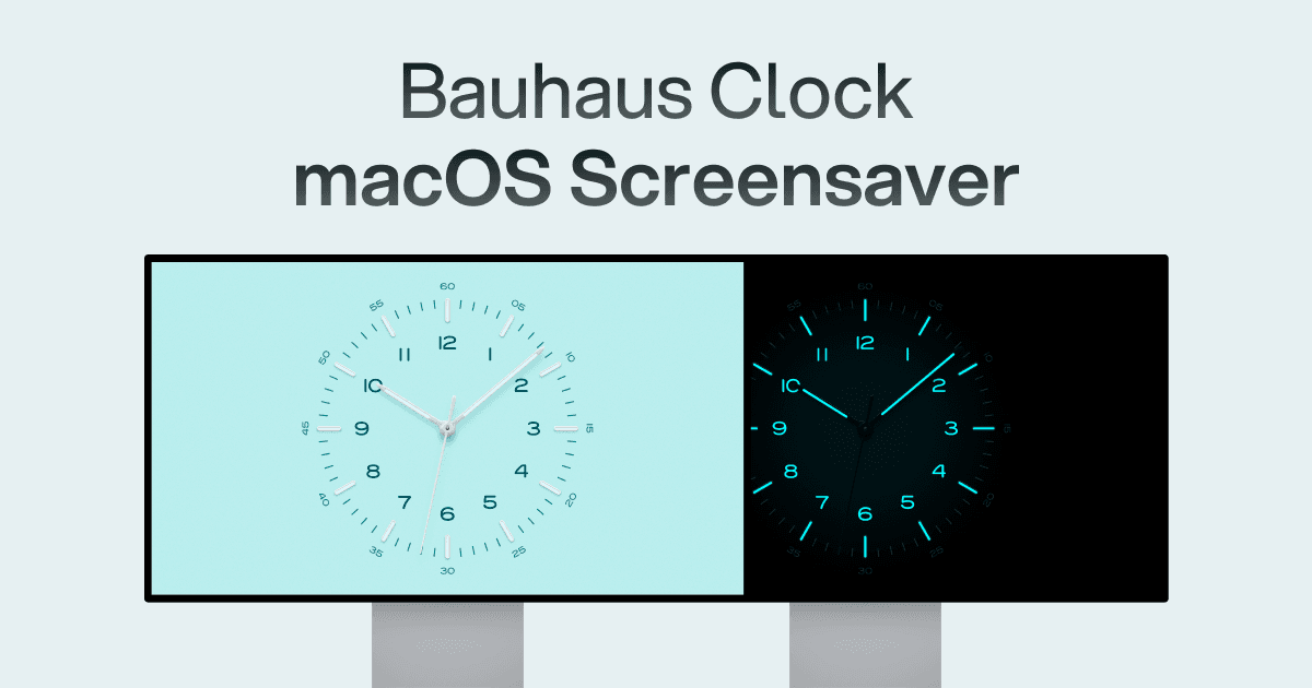 Bauhaus Clock screenshot